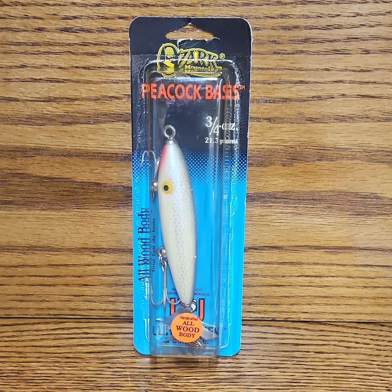 Vintage Luhr Jensen Ozark Mountain Peacock Bass (Blue Shad) Vintage Luhr Jensen Ozark Mountain Peacock Bass (Blue Shad)