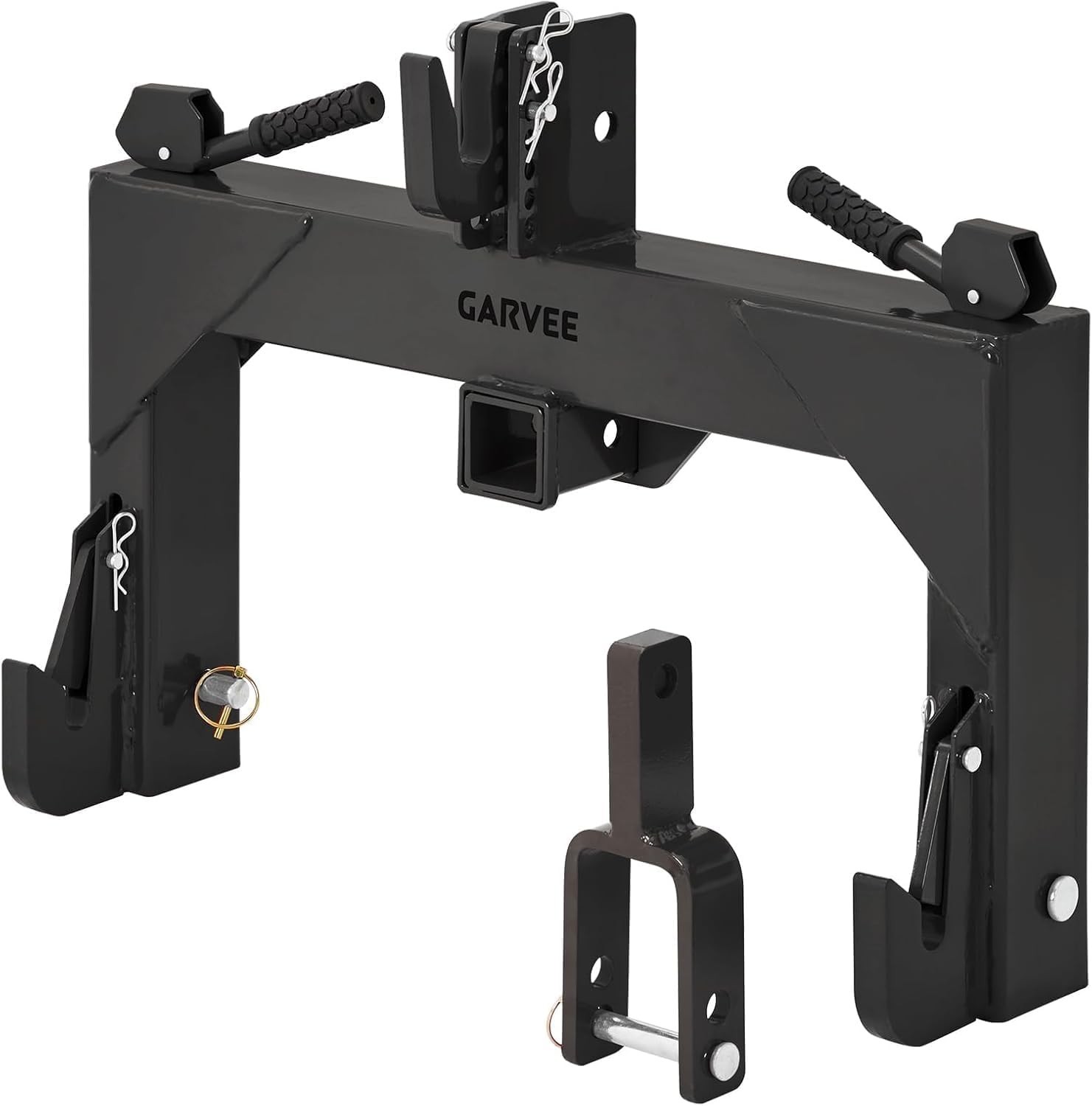 Category 1 3 Point Quick Hitch with 2in Receiver 3000lb Adjustable Tractor Hitch Category 1 3 Point Quick Hitch with 2in Receiver 3000lb Adjustable Tractor Hitch