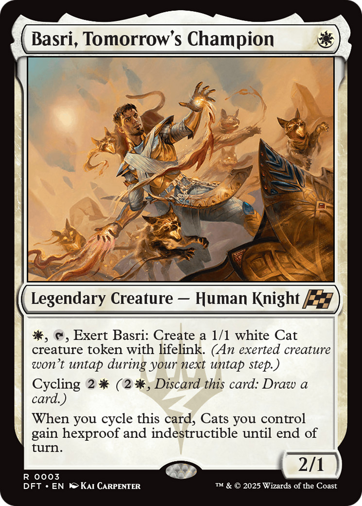 x1 Basri, Tomorrow\'s Champion DFT Aetherdrift MTG 3 RARE M/NM 1x