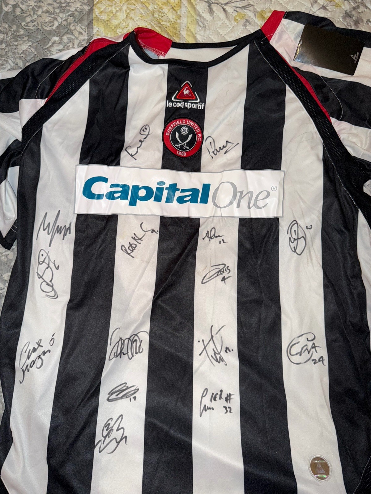 Sheffield United FC Signed Autographed Soccer Jersey Auto W/COA 2005-2007 season