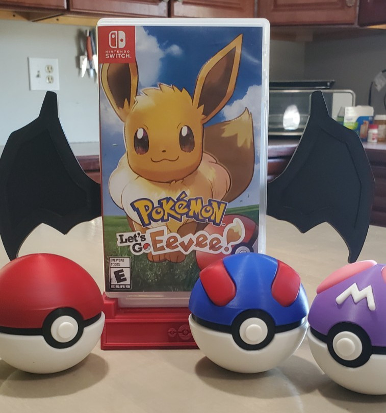 Pokemon Let\'s Go Eevee Nintendo Switch Game w/Case & Your Choice of PokeBall