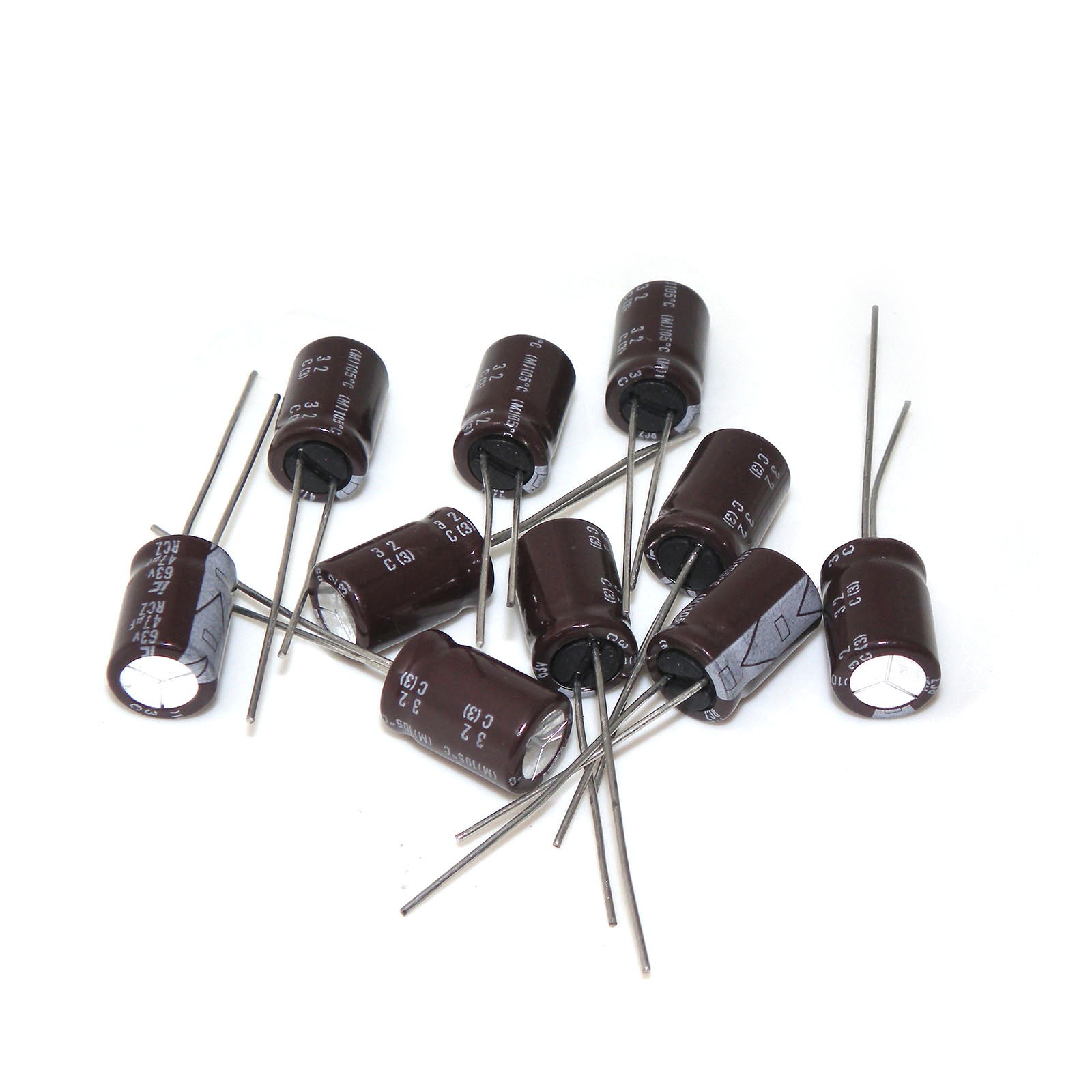 10x 63V47UF  Electrolytic Capacitors 47UF 63V 8x12 mm