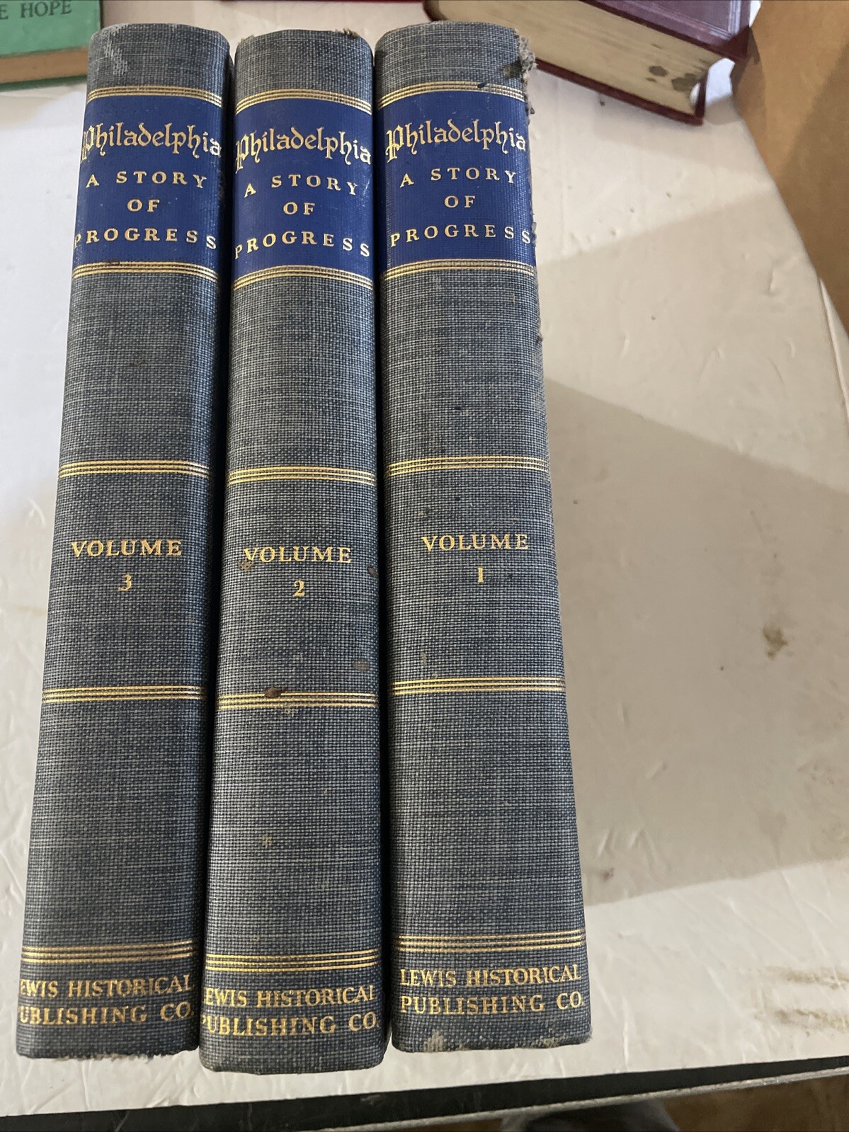 1941 Philadelphia: A Story of Progress Volumes I-III Hardcover Fair To Good