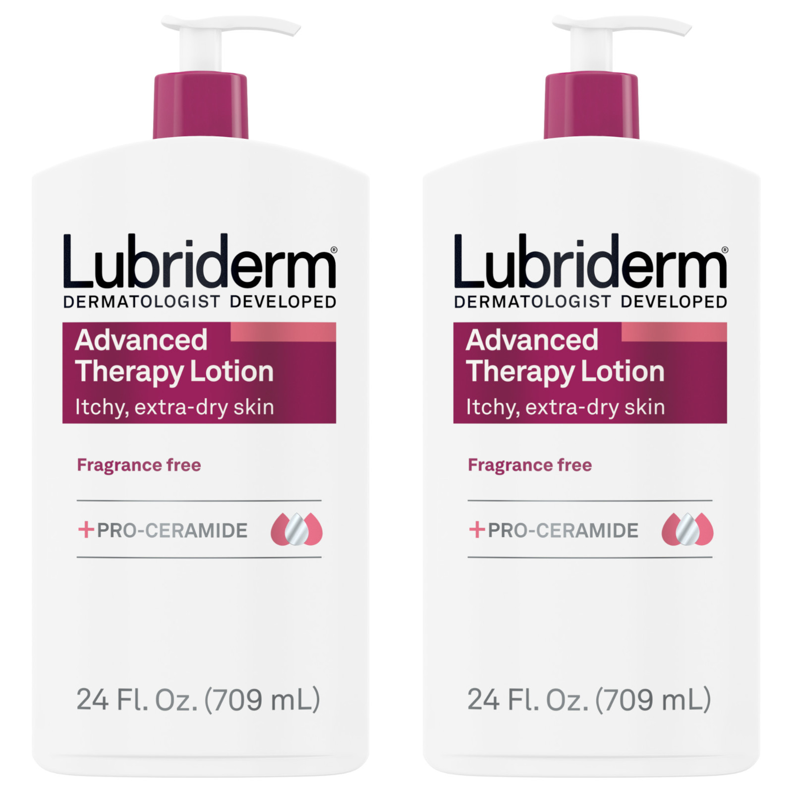 Lubriderm Advanced Therapy Fragrance Free Lotion Vitamin E 2 x 24 fl oz Lubriderm Advanced Therapy Fragrance Free Lotion Vitamin E 2 x 24 fl oz