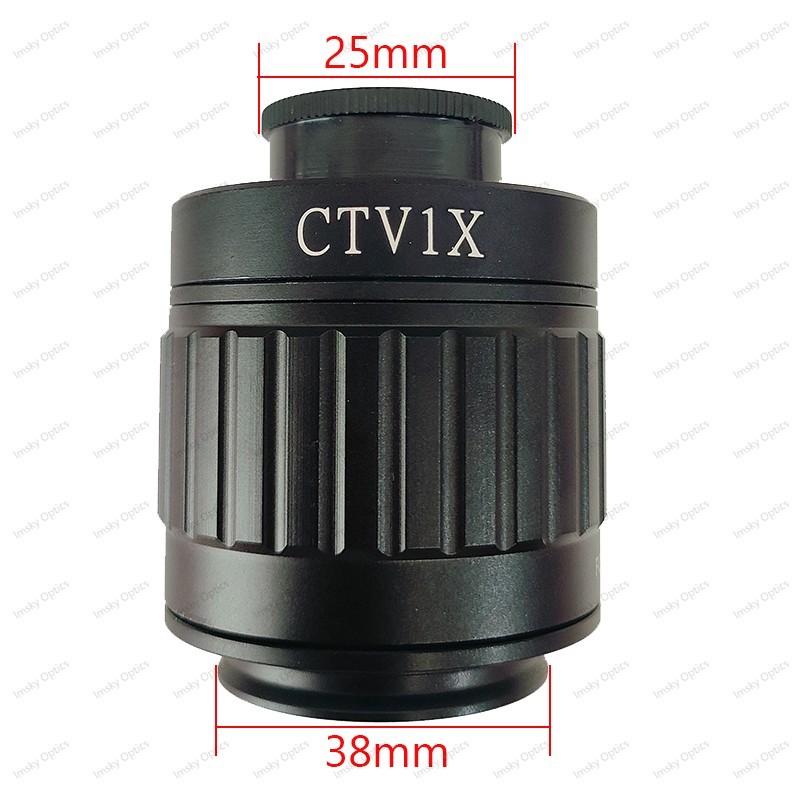 CTV 0.3X 0.35X 0.4X 0.5X 1X C Mount Lens Adapter for Trinocular Microscope 38mm