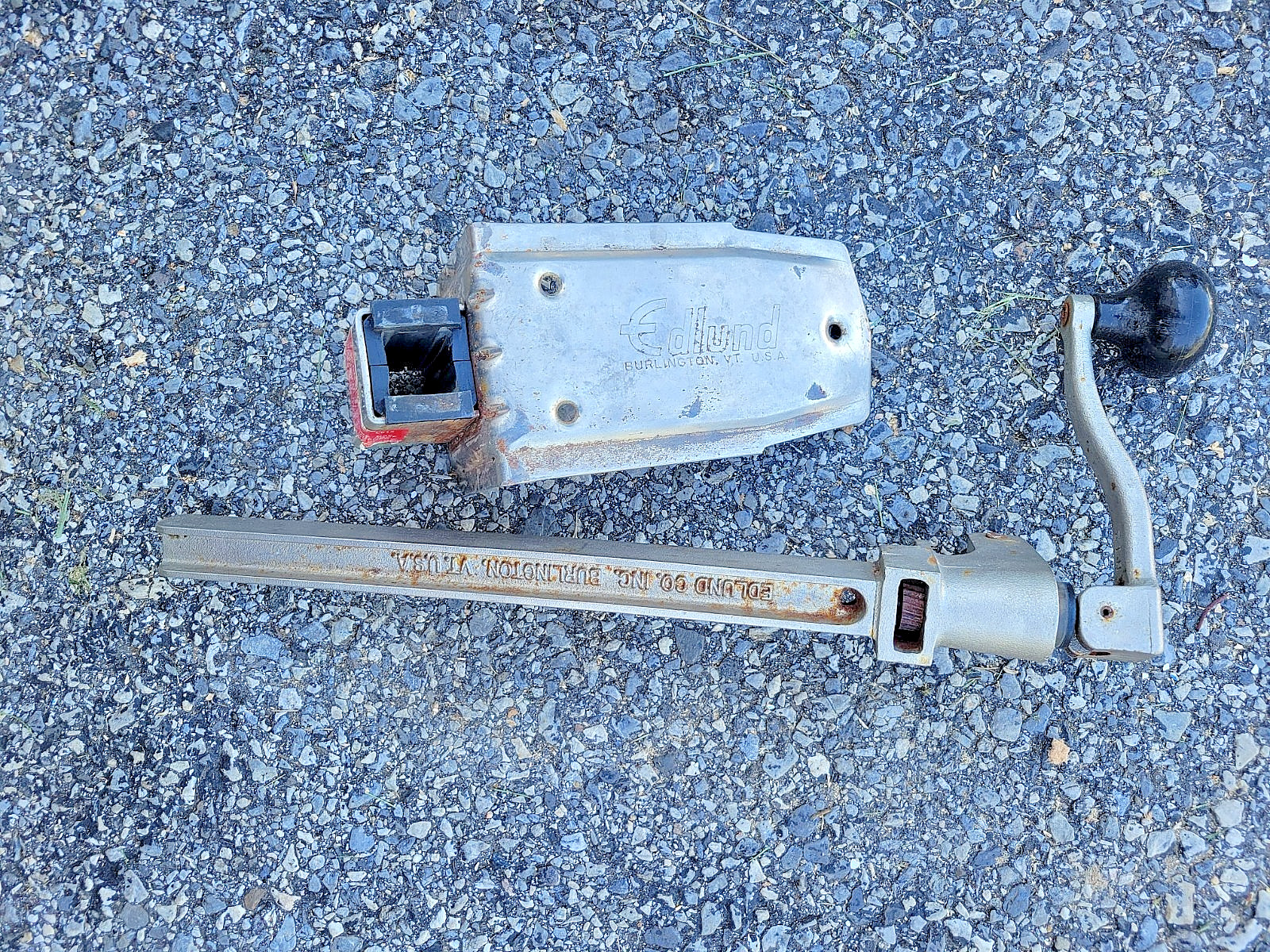 Edlund Co Burlington VT Size No 2 Industrial Can Opener and base Edlund Co Burlington VT Size No 2 Industrial Can Opener and base