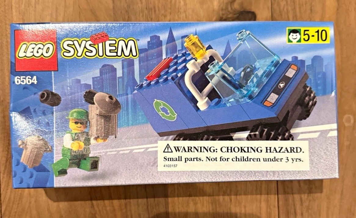 LEGO System 6564 Recycle Truck Town Vintage Retired 1997 factory sealed