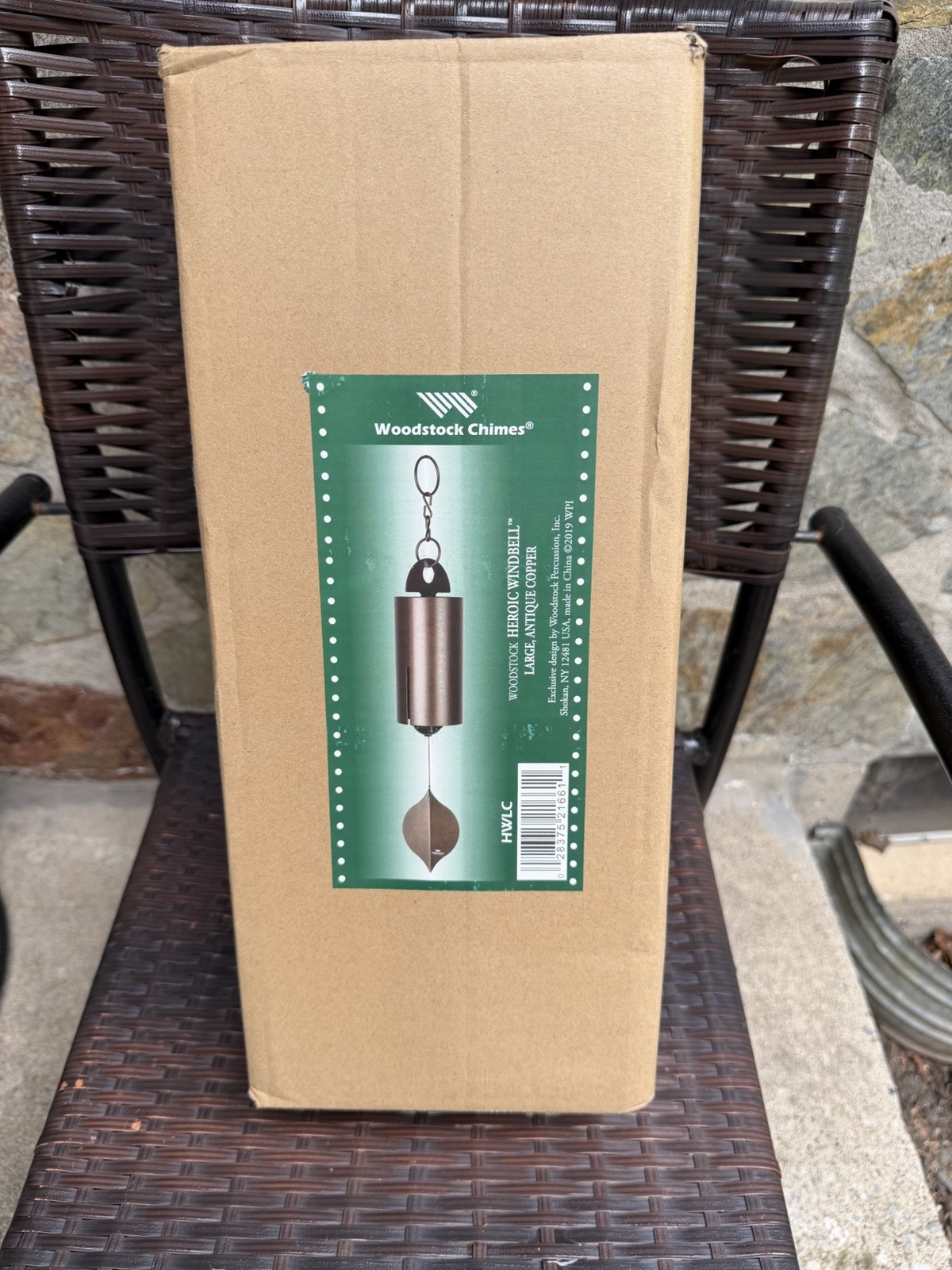 Brand New Woodstock Chimes Heroic Windbell – Large Antique Copper Brand New Brand New Woodstock Chimes Heroic Windbell – Large Antique Copper Brand New