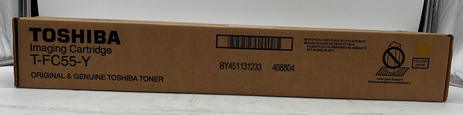 Genuine Toshiba T-FC55-Y (TFC55Y) Yellow Toner Cartridge, OEM