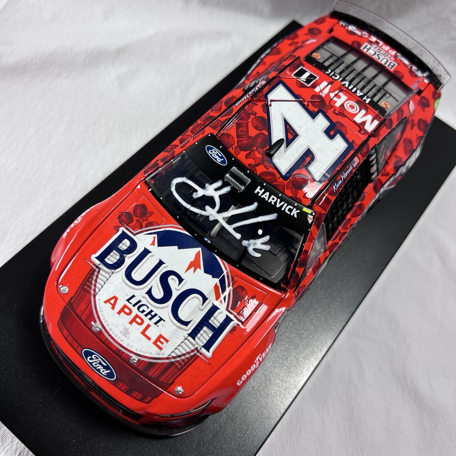 Kevin Harvick Signed 2020 #4 Ford Mustang Busch Light Apple 1:24 Loose