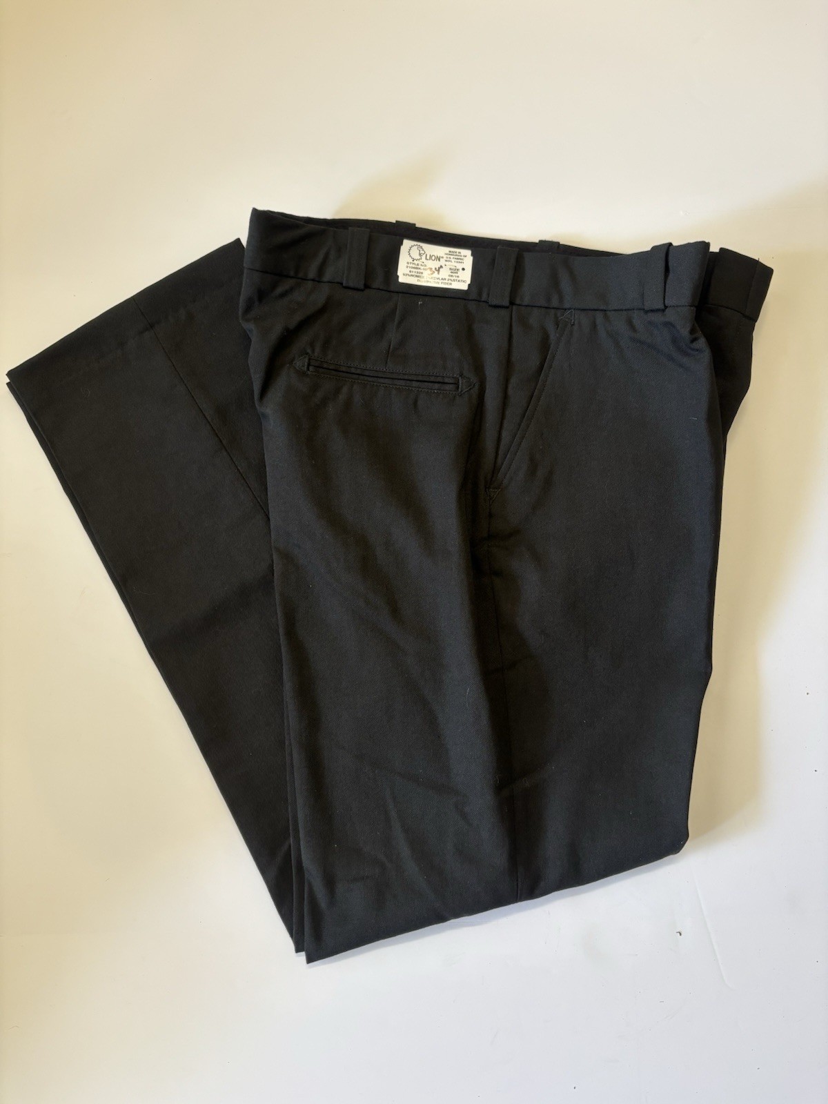 LION 2106BK-10 Men's 40R FR Firefighter Pants Made With Kevlar & Nomex NEW