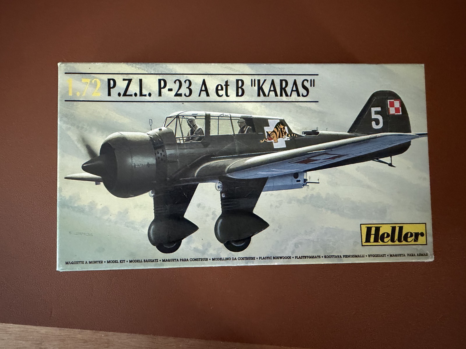 Heller 1:72 Nieuport-Delage NiD 622 Gray Plastic Unassembled Airplane Kit. 820