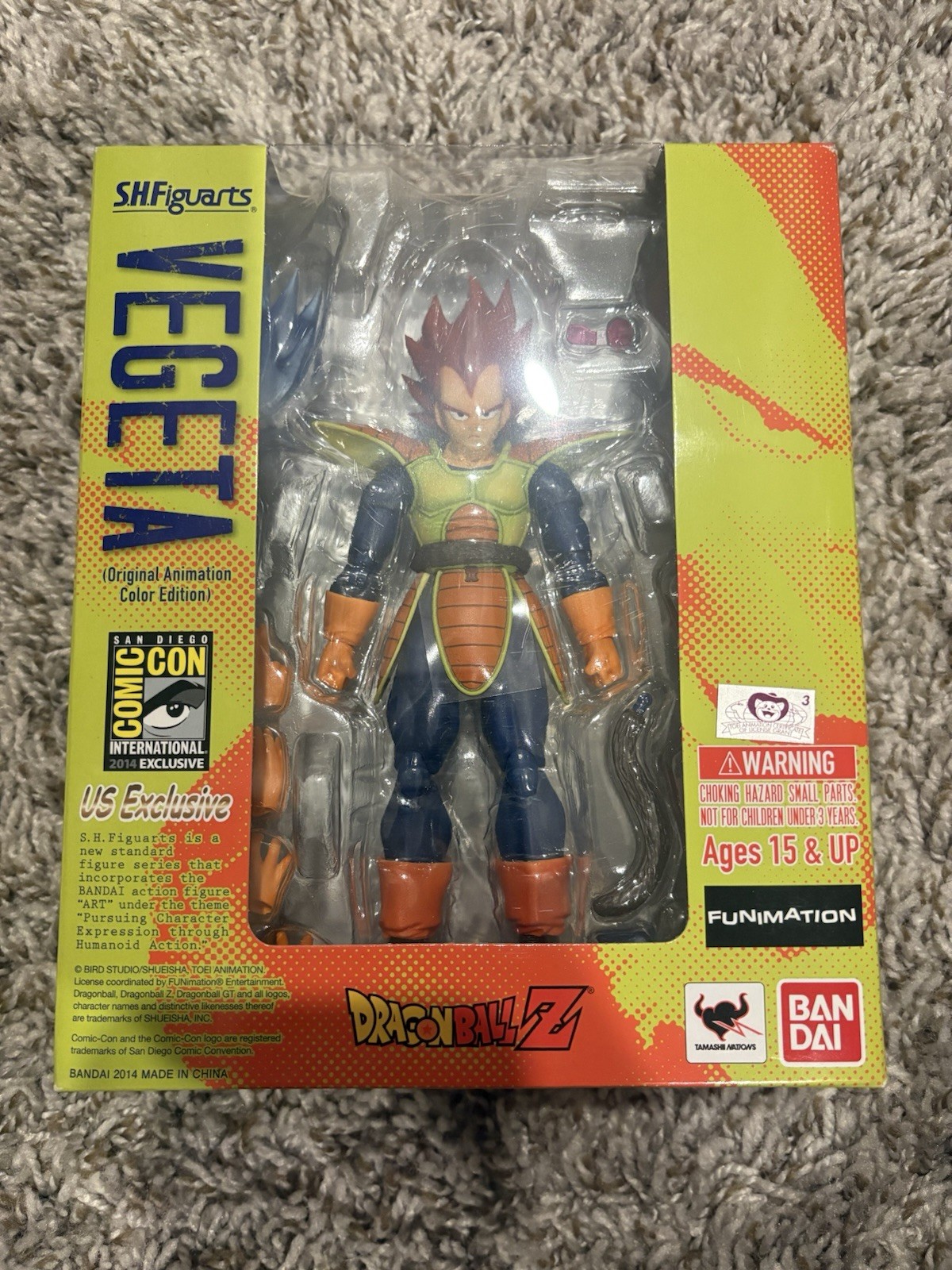 2014 SDCC SH Figuarts Vegeta Sealed