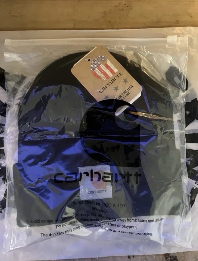 Carhartt Black Solid Beanie Watch Cap Hat Men’s One Size Made in USA