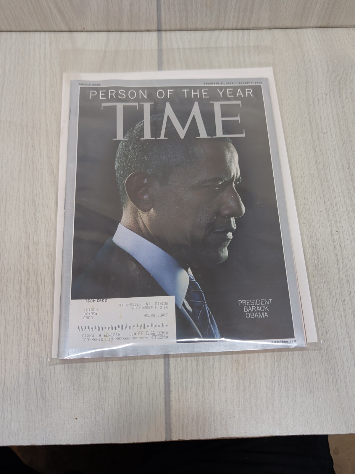 TIME MAGAZINE, 2012 Barack Obama Person of the Year TIME MAGAZINE, 2012 Barack Obama Person of the Year