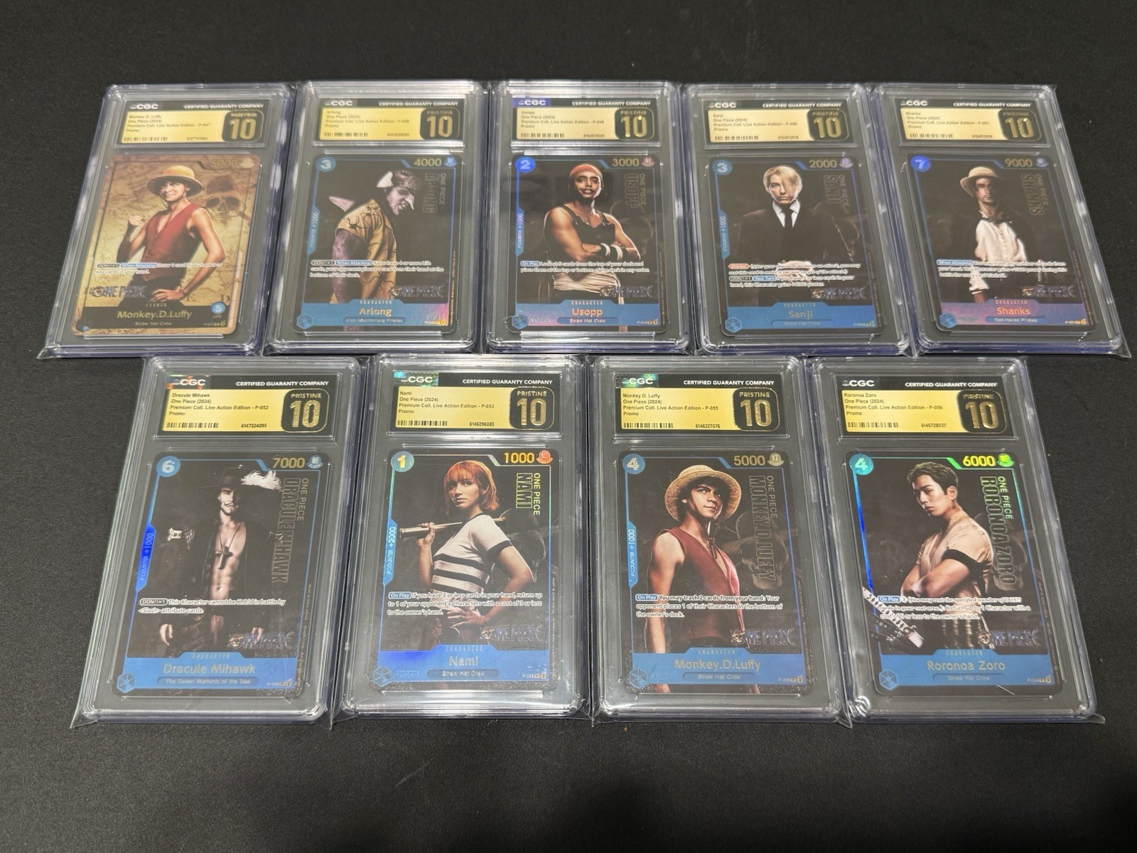 Onepiece Live Action Promo FULL SET CGC 10 PRISTINE