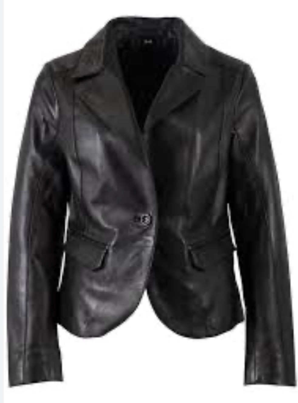 Mauritius Women’s Leather Jacket Blazer Megan Black Sz Medium NWT NEW