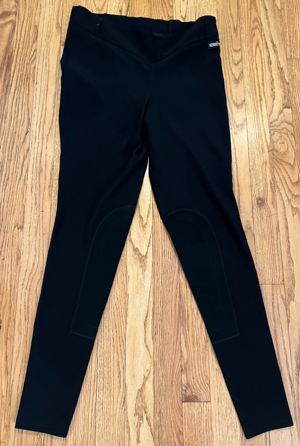 Kerrits Horse Riding Black Leggings Pants Size XL Made in USA Equestrian EUC
