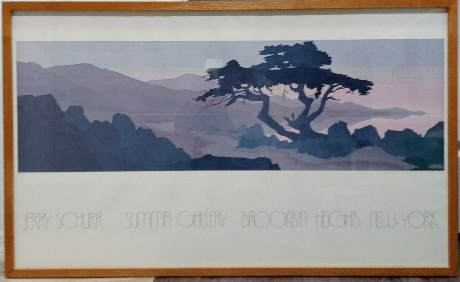 DEFECTIVE Vintage 1980 Jerry Schurr Point Lobos Poster Summa Gallery Bro G3D