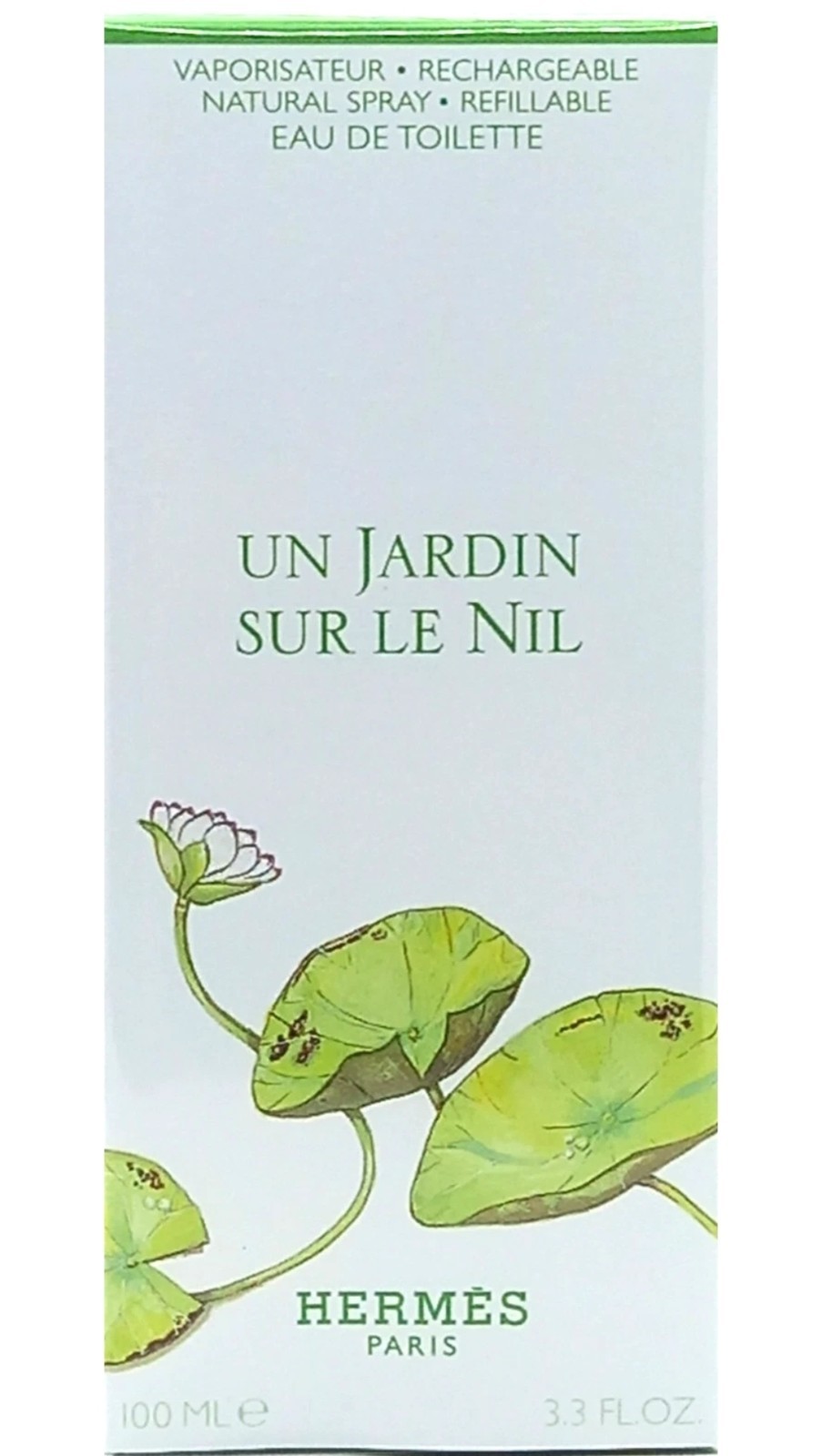 HERMES UN JARDIN SUR LE NIL EAU DE TOILETTE SPRAY UNISEX 3.3 Oz / 100 ml NEW