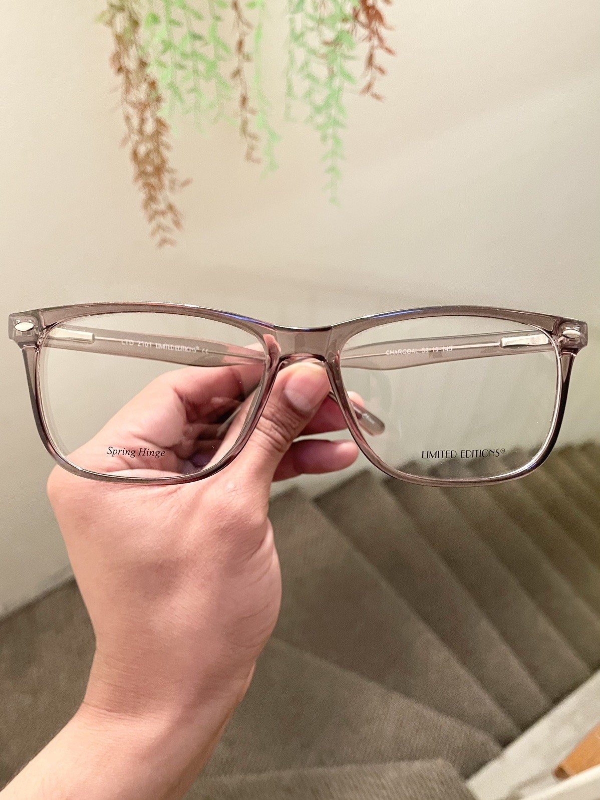 New Unisex Fatheadz Type Extra Large Wide Frames Eyeglasses LTD 2101 Gray 59/19