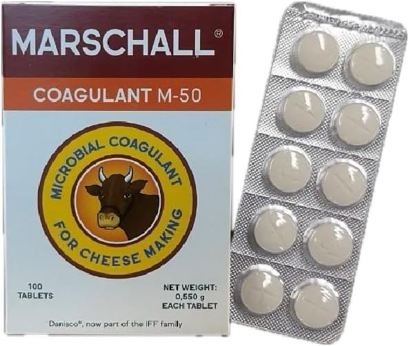 Cuajo Marschall 100 pastillas Coagulante original de calidad para hacer queso Cuajo Marschall 100 pastillas Coagulante original de calidad para hacer queso