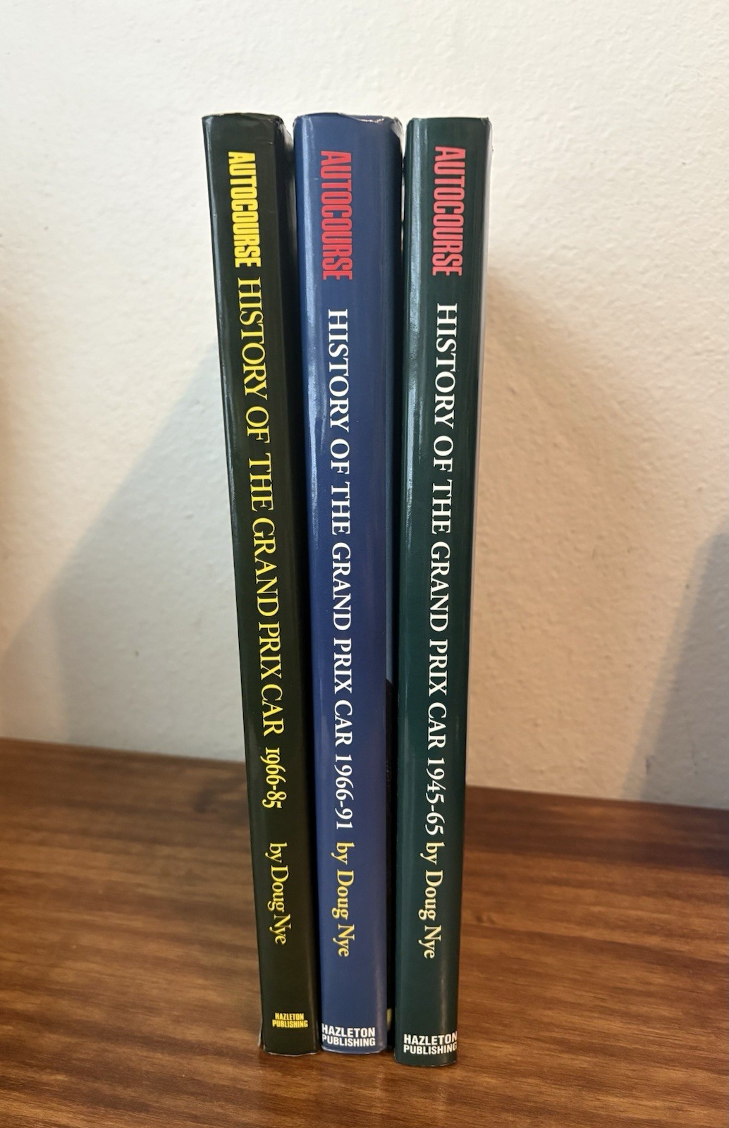 Autocourse HISTORY OF THE GRAND PRIX CAR by Doug Nye - 3 Volume Racing Book Set Autocourse HISTORY OF THE GRAND PRIX CAR by Doug Nye - 3 Volume Racing Book Set