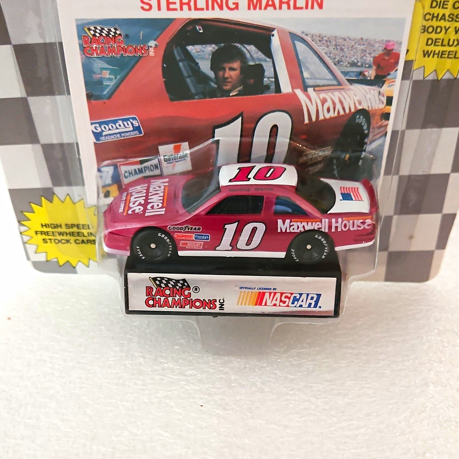 Racing Champions 1:64 Sterling Marlin #10 Maxwell House