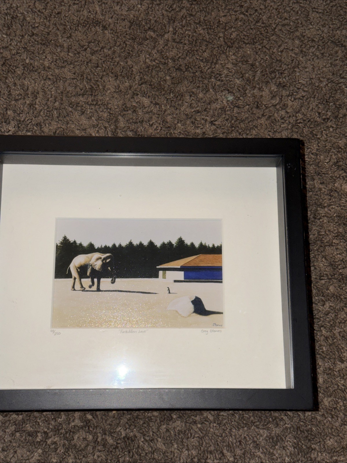 greg stones forbidden love Contemporary art print signed limited 48/200 Elephant