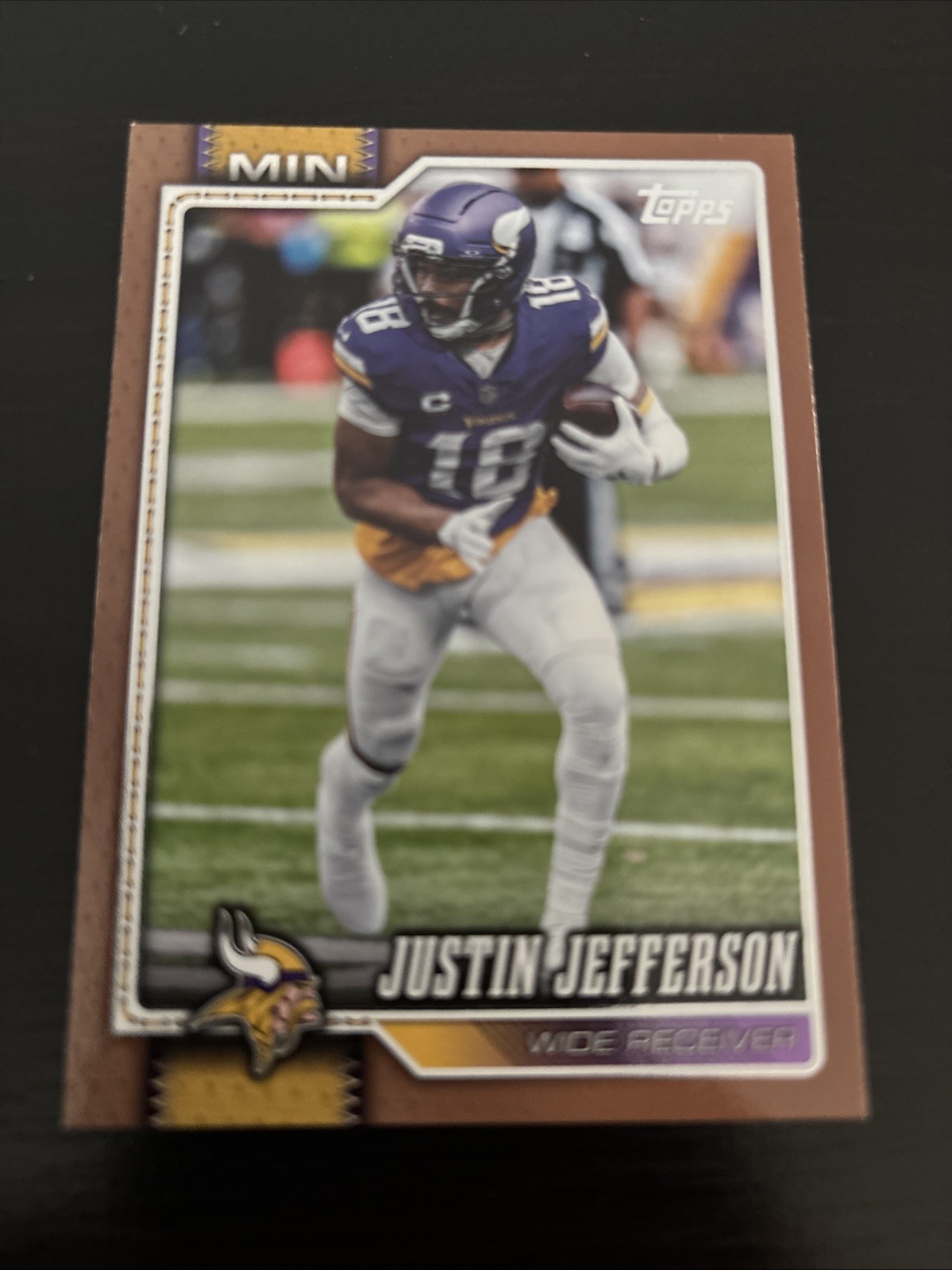 2026 Topps Flagship Justin Jefferson Gold #2018/2026