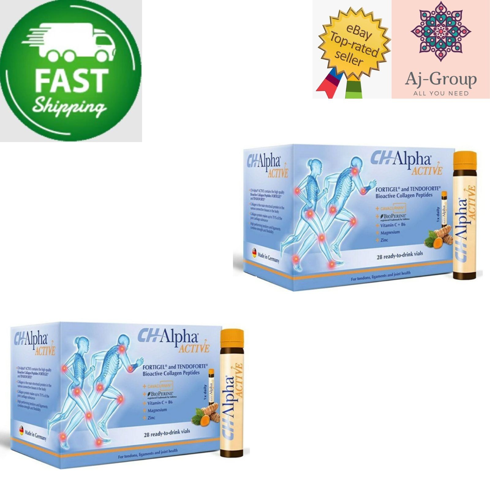 2 X Ch Alpha Active (28x30ML) Drink Vials ⭐FAST SHIPPING⭐ 2 X Ch Alpha Active (28x30ML) Drink Vials ⭐FAST SHIPPING⭐