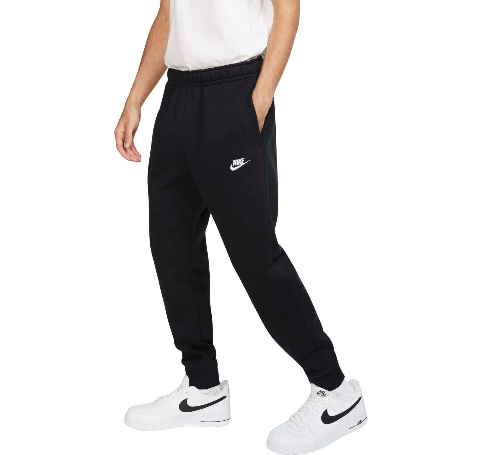 Mens Nike Swoosh Athletic Club Jogger Fleece Pants Sweatpants Black New Mens Nike Swoosh Athletic Club Jogger Fleece Pants Sweatpants Black New