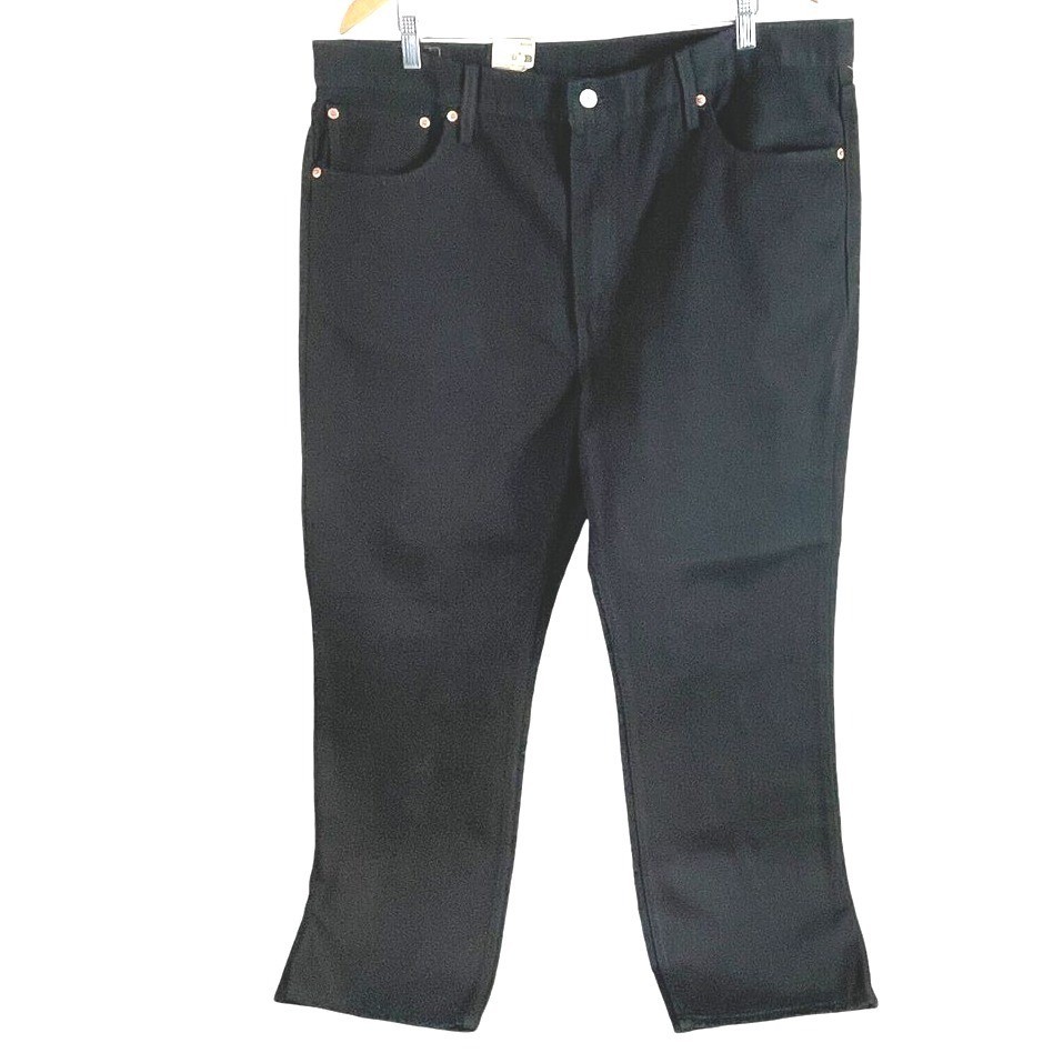 Levi\'s 516 Straight Leg Jeans Mens Actual 40x30 Black Denim Classic Fit 5-Pocket