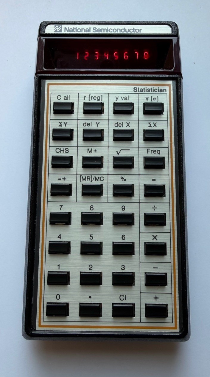 Vintage National Semiconductor Statistician Calculator Novus 6030 RARE TESTED