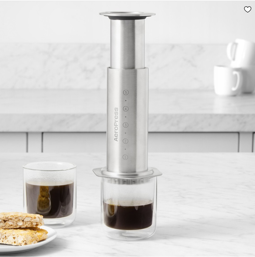 AeroPress Stainless Steel Coffee Press Coffee Maker Portable Brewing AeroPress Stainless Steel Coffee Press Coffee Maker Portable Brewing