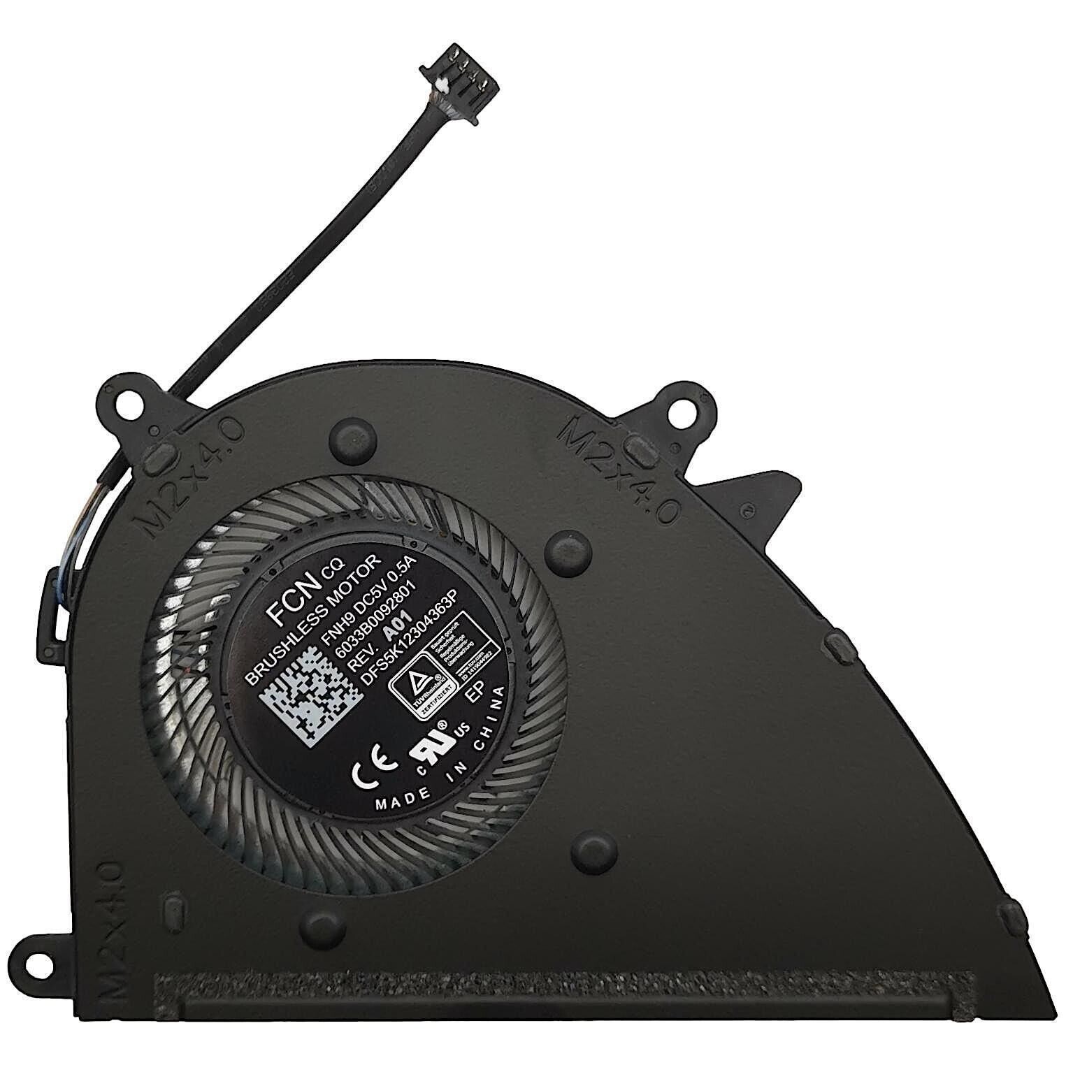 HP 17-cn3077nr 17-cn3403nr 17-cn3003dx 17-cn3019nr 17-cn3123nr CPU Cooling Fan