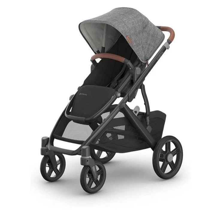 UPPAbaby Vista V3 Full-Size Stroller System -Greyson (Charcoal Mélange/Carbon Fr