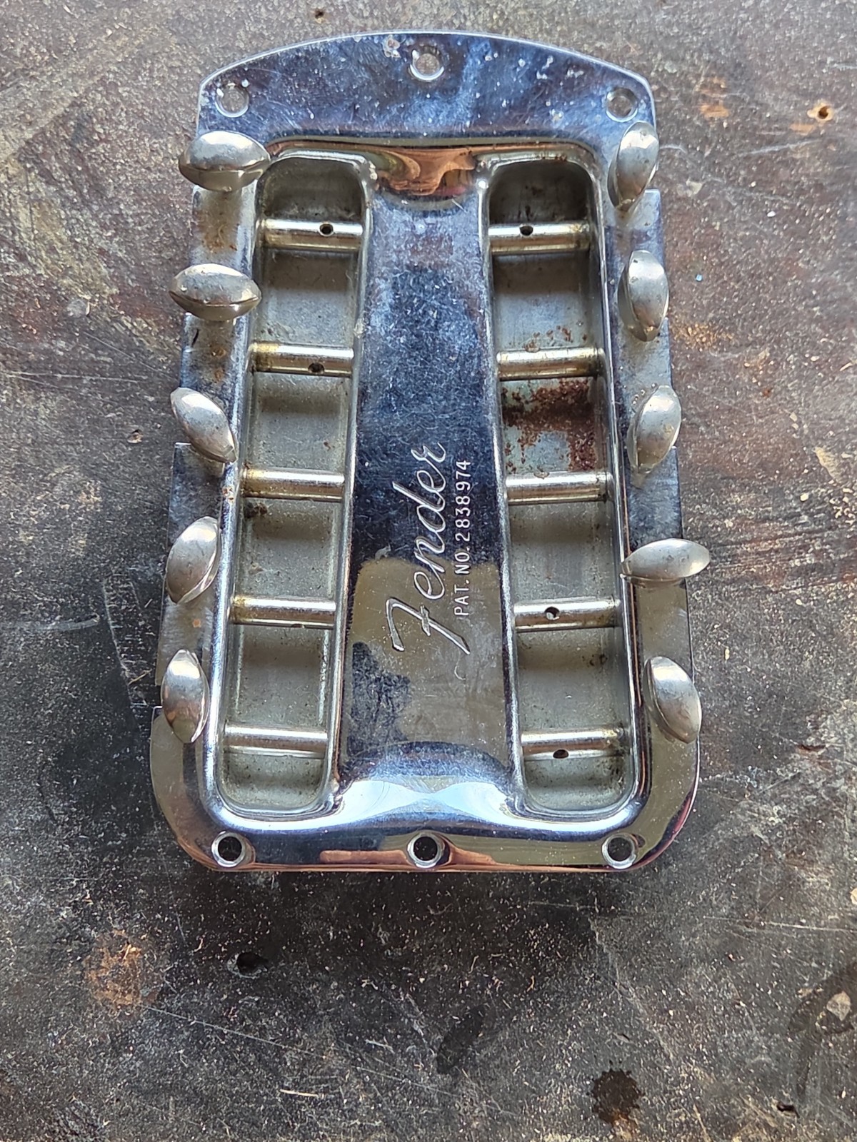 Vintage 1964-1968 Fender 10-String Steel Guitar Tuner Pan Tray & Kluson Deluxe  