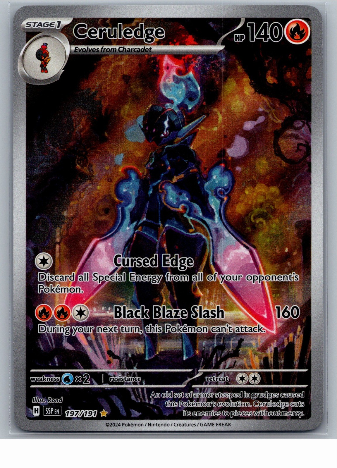 Ceruledge Holo SV08: Surging Sparks 197/191 2024 NM Ceruledge Holo SV08: Surging Sparks 197/191 2024 NM