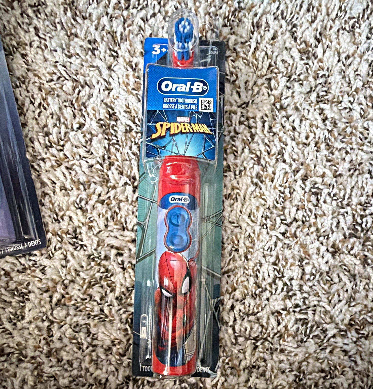 Oral-B Marvel Spiderman Kids Electric Toothbrush Battery Rotating Soft 3+ Red Oral-B Marvel Spiderman Kids Electric Toothbrush Battery Rotating Soft 3+ Red