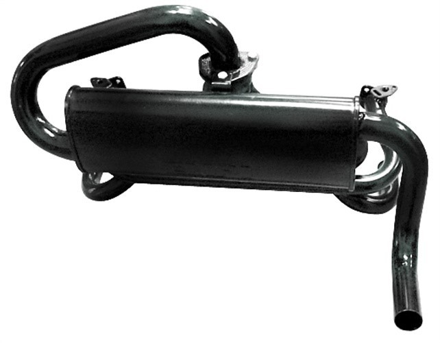 Empi 1-1/2 Inch Black Baja Exhaust with Quiet Muffler - 3369