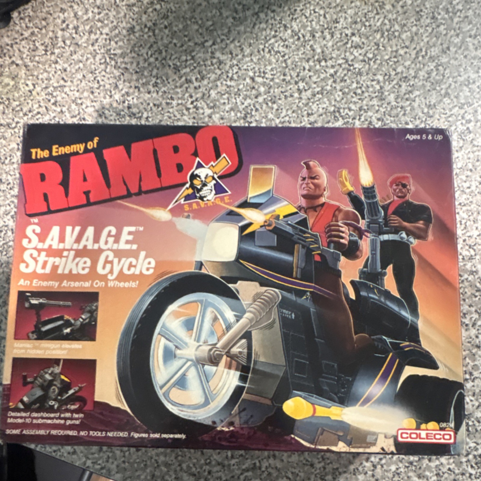 Coleco Rambo S.A.V.A.G.E. Strike Cycle Vintage Action Figure Accessory Military