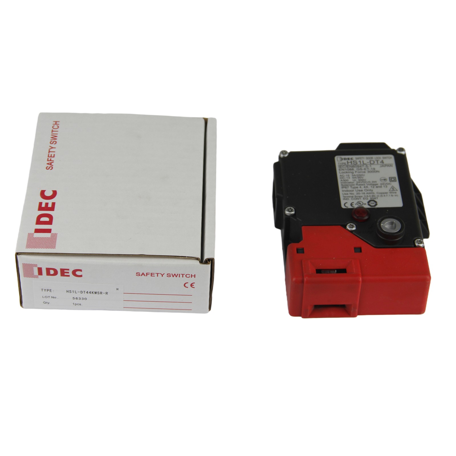 1PC NEW IDEC Red Electromagnetic safety switch HS1L-DT44KMSR-R 1PC NEW IDEC Red Electromagnetic safety switch HS1L-DT44KMSR-R