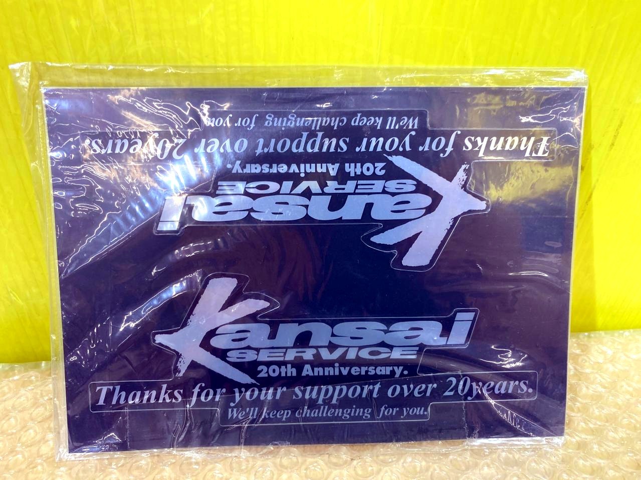 HKS Kansai Service 20th Anniversary Sticker Decal Vintage Rare JDM Japan