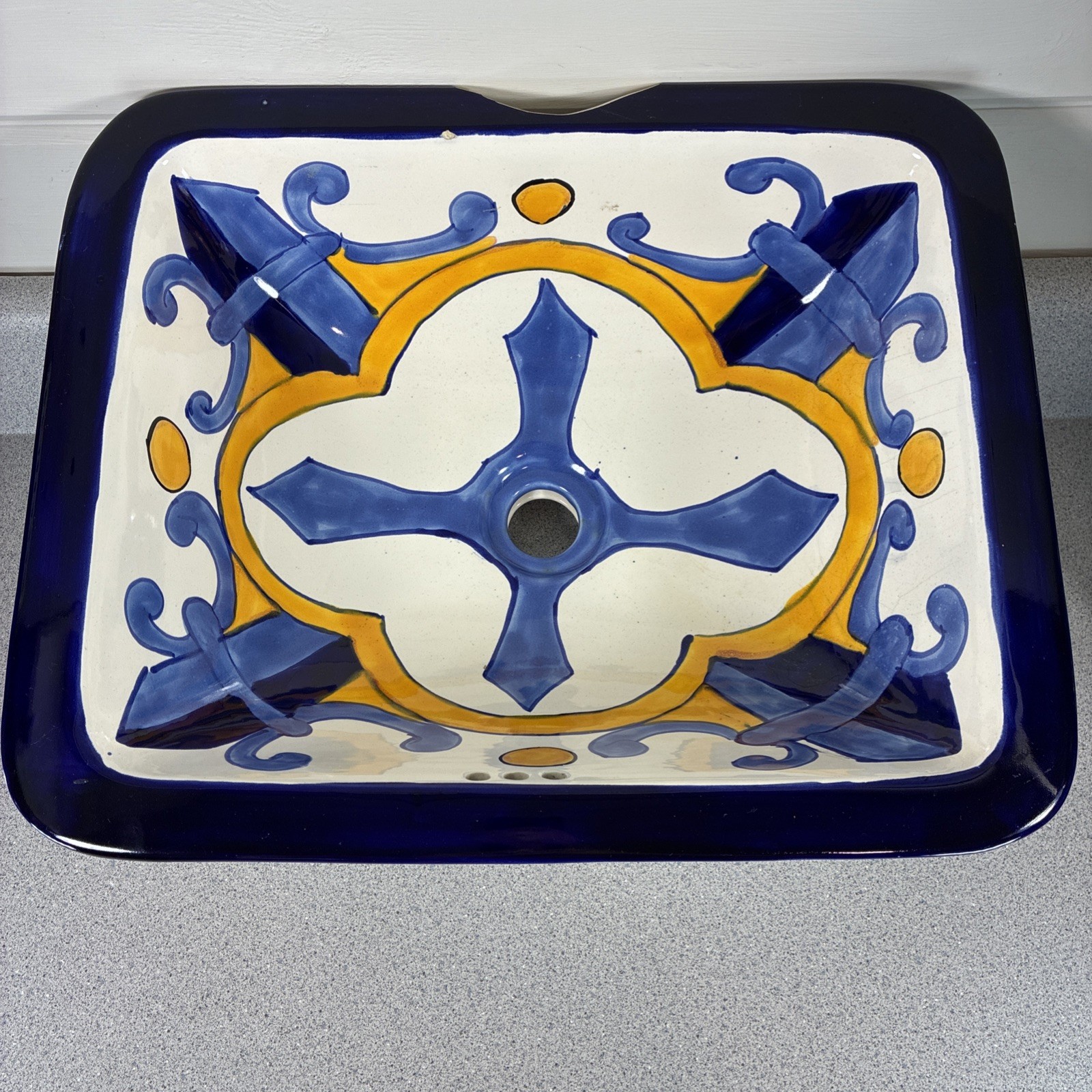 Vtg Bathroom Sink Talavera Mexican Bathroom Handmade Ceramic Painted Cottagecore Vtg Bathroom Sink Talavera Mexican Bathroom Handmade Ceramic Painted Cottagecore