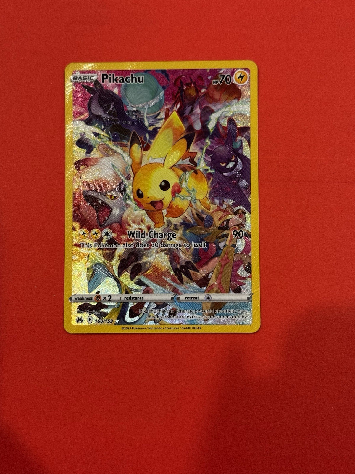Pikachu (Secret) 160/159 SWSH: Crown Zenith Holo Pikachu (Secret) 160/159 SWSH: Crown Zenith Holo