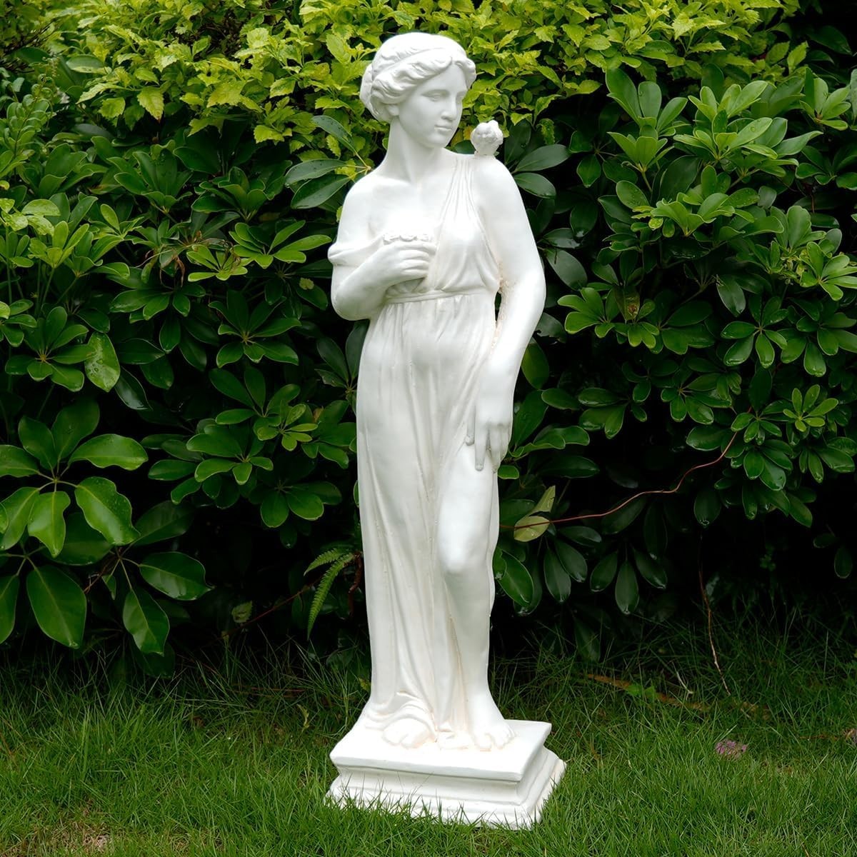 Estatua de jardín ninfa griega, escultura de diosa romana, decoración exterior