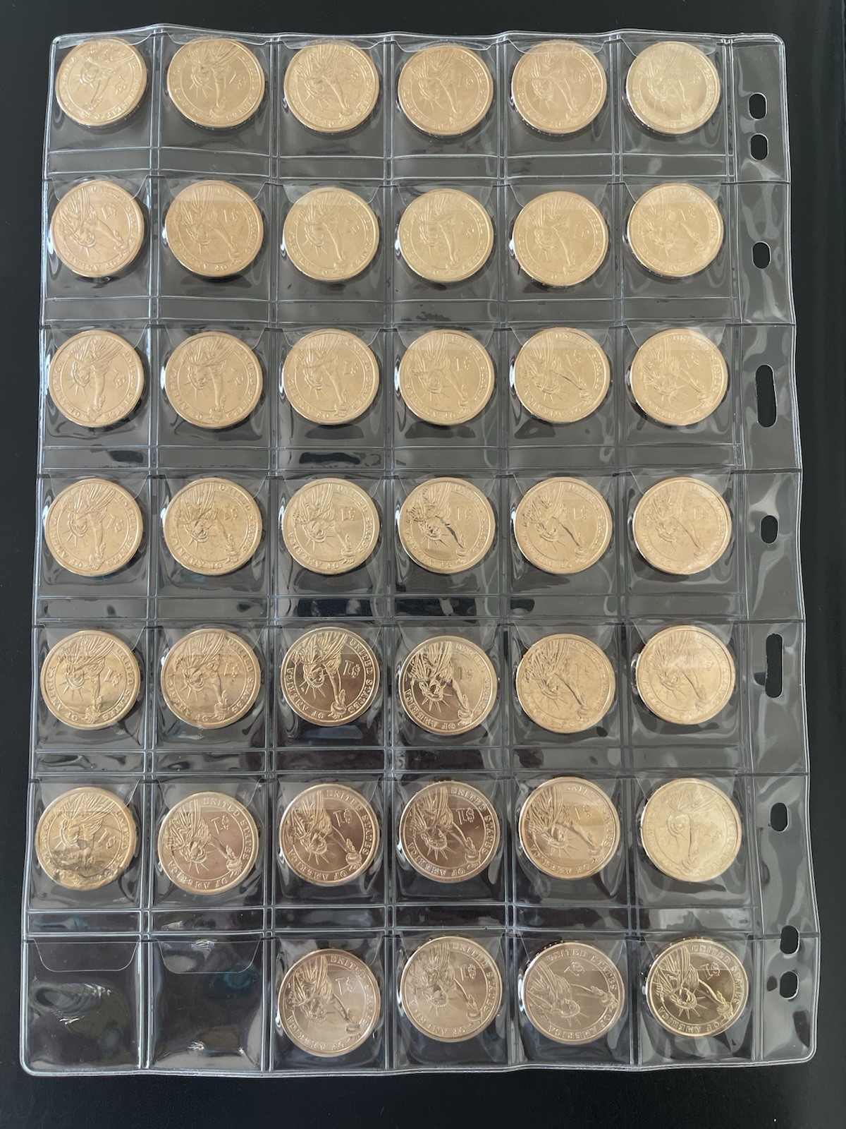 Complete 2007-2020 US Presidential $1 Coin Set (40 Coins) Washington To Bush