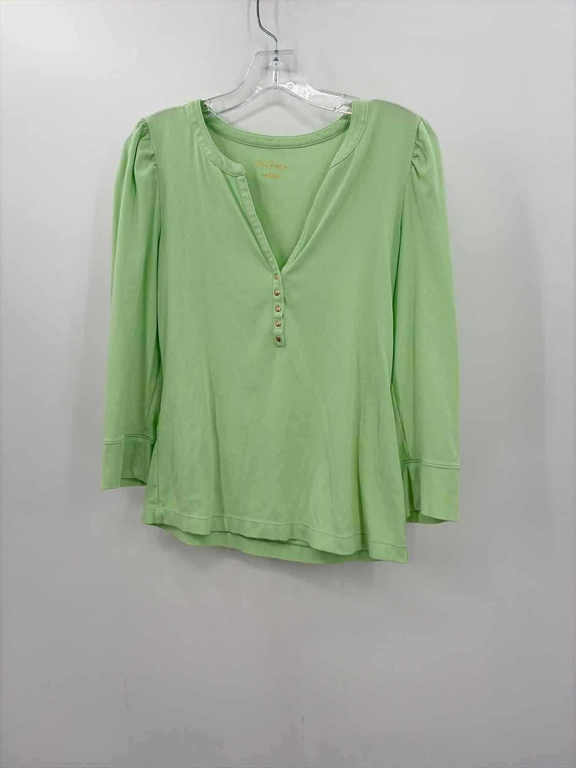 Pre-Owned Lilly Pulitzer Green Size Medium Long T-shirt Pre-Owned Lilly Pulitzer Green Size Medium Long T-shirt