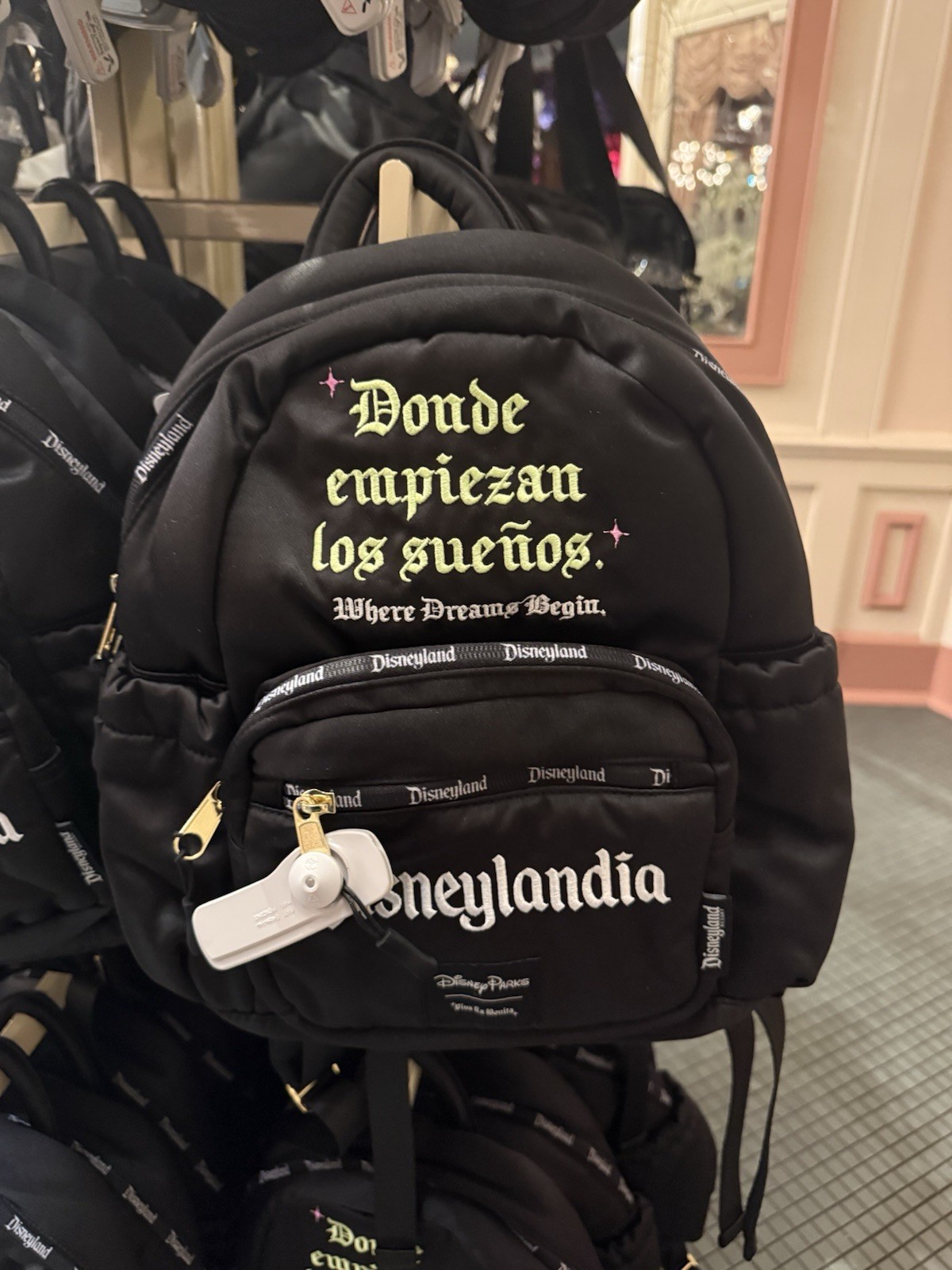 DISNEYLANDIA Mini Backpack Viva La Bonita Donde Empieza Los Sueños Disney Parks